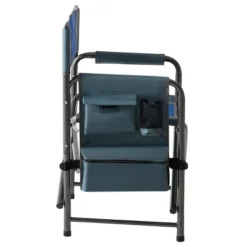 1-piece Padded Folding Outdoor Chair With Storage Pockets,Lightweight Oversized Directors Chair For Outdoor Camping, Picnics And Fishing,Blue/Grey -House Furnish World GUEST dea58e8f 0ec4 45e0 87c9 ca5b710e607c
