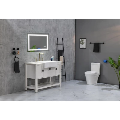 LED Bathroom Mirror 40inx 28inwith Front And Backlight, Large Dimmable Wall Mirrors With Anti-Fog, Memory, 3 Colors, LED Vanity Mirror 6 LED Bathroom Mirror 40inx 28inwith Front And Backlight, Large Dimmable Wall Mirrors With Anti-Fog, Memory, 3 Colors, LED Vanity Mirror - Image 6