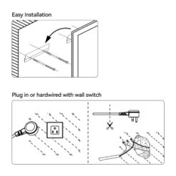 48in*36in LED Bathroom Mirror,Front-Lit And Back-Lit, Stepless Dimmable, 3 Colors CRI90+, Brightness Memory,Shatter-Proof,Anti-fog LED Vanity Mirror -House Furnish World GUEST e0cfe6f5 16a8 48e3 aa47 a67b73adc5f9