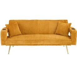 The Straight-row White Polyester Sofa With Throw Pillows, Featuring A Minimalist Style, Is Suitable For The Living Room And Study -House Furnish World GUEST e3021687 7a0d 40ee bfa7 d6ea8c2bcfc9