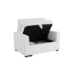 Living Room Sofa And Seat With Storage Box ,for Bedroom, Office, Large-White