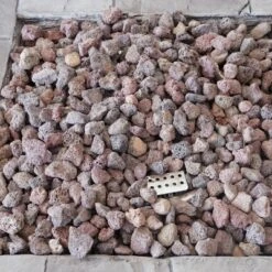 30" Outdoor Square MgO Propane Fire Pit - 40,000 BTU, Grey -House Furnish World GUEST e903df10 196f 4980 8ab9 eb99ad9ad60f