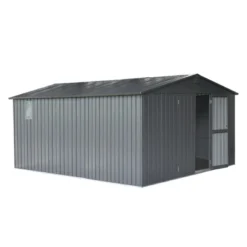 Backyard Storage Shed 11'x12.5'with Galvanized Steel Frame & Windows,Garden Shed,Utility Tool Storage Room With Lockable Door For Patio(Dark Gray) 17 Backyard Storage Shed 11'x12.5'with Galvanized Steel Frame & Windows,Garden Shed,Utility Tool Storage Room With Lockable Door For Patio(Dark Gray) -House Furnish World GUEST e989ecf5 9100 4913 ab5a 89e16d645631