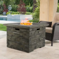 35" SQUARE MGO FIRE PIT - 40000 BTU. -House Furnish World GUEST e9a7d22b e193 4aeb 86cb 02b2d0689e7b