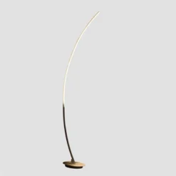 62.25-Inch Bradie Brushed Nickel LED Arc Tube Floor Lamp -House Furnish World GUEST ed66dc59 1a95 4f65 abe8 b5636a0c1199
