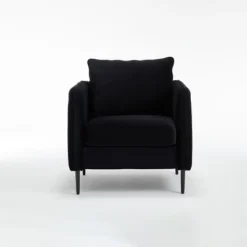 Accent Chair For Living Room, Polyester Comfy Single Sofa Chair Mid-Century Modern Armchair With 1 Pillow And Metal Legs For Bedroom Office Reading -House Furnish World GUEST eded1e74 6eeb 42a7 b3cf 8438ee10ea29