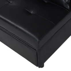 Folding Ottoman Sofa Bed BLACK -House Furnish World GUEST efafff42 665e 41e1 b2ec 0d11eec2aa43