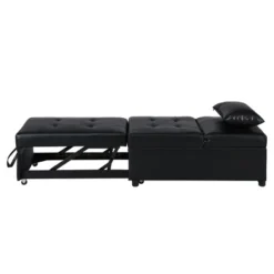 Folding Ottoman Sofa Bed BLACK -House Furnish World GUEST f460646d d6cf 45a4 8095 1b296d98a2ca