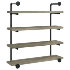Black And Grey Driftwood 4-tier Wall Shelf -House Furnish World GUEST f4e08321 ecc5 42e0 a3b8 20a76854fb86