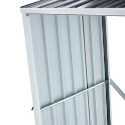 Log Storage Shed, Log Holder With Roof, Log Storage Shed, Firewood Rack For Backyard Garden Patio Porch, Anthracite Galvanized Steel 70.9" -House Furnish World GUEST f53e8c3a a59e 4e25 843a 3a6a9de6d017