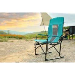Camping Directors Chair, Heavy Duty,Oversized Portable Folding Chair With Side Table, Pocket For Beach, Fishing,Trip,Picnic,Lawn Blue -House Furnish World GUEST f57f24ab aacf 43c6 a657 461f4917ba33