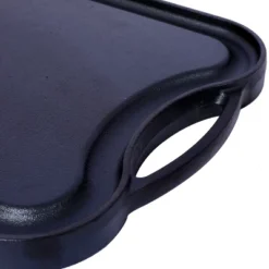 Pre-Seasoned Cast Iron Reversible Rectangular Grill/Griddle, Black,20inch X 10inch -House Furnish World GUEST f699838a 0e2a 48d7 bfa4 4bb4742a4472