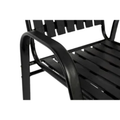 7 Pieces Patio Dining Set, Plastic Chair And Steel Table Outdoor Set, Plastic Chairs And Table Set For Garden Patio, Black -House Furnish World GUEST f7cd57f6 b391 41ef a906 805e3bc9a3c7