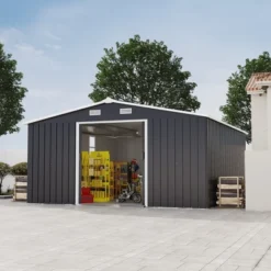 10*12ft 0.25mm Color Steel Plate, Surface Protective Film,Two Daylight Windows, Two Colors Can Be Freely Selected Storage Sheds -House Furnish World GUEST f979a605 eaf4 41d7 99ec cffa0a185931