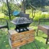Square Small Fire Pit BBQ Party Portable Fire Pit