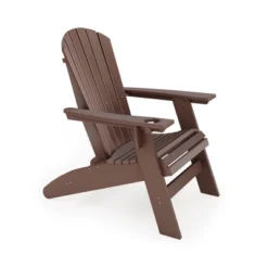 Brown Adirondack Chair ¨C Sturdy HDPE Poly Lumber For Poolside, Patio, And Garden Relaxation -House Furnish World GUEST fa51b2b9 8f67 4d38 91e0 68c0b1971299