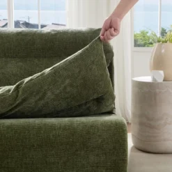 Single Chair Sofa Lounge Chair With Backrest Fully Compressed Sofa Suitable For Living Room, Bedroom, Polyester,GREEN -House Furnish World GUEST fa5a5286 10c7 435b 86b1 ade77edbf113