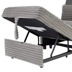 Convertible Wide-Welt Polyester Sofa Sleeper Sofa Chair W/ Polyesterll-Out Bed Smoke -House Furnish World GUEST fb1d2a46 e4d8 4416 94f4 c965d3a4cf8d