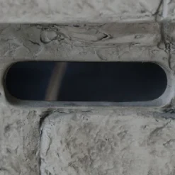 30" Outdoor Square MgO Propane Fire Pit - 40,000 BTU, Grey -House Furnish World GUEST fd291ebd 779b 44fa bc20 054db4905d2a