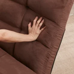 Triple Fold Down Sofa Bed, Adjustable Floor Couch Sofa With One Pillow, 5 Reclining Position, Convertible Polyester Guest Sleeper -House Furnish World GUEST fe645e74 7014 4712 95cb dbd1254eff99