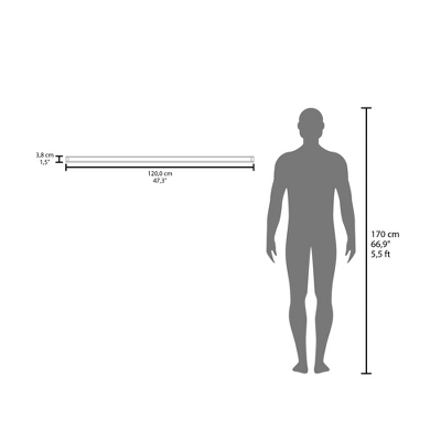 Greer Floating Shelf In Melamine X2, Grey 3 Greer Floating Shelf In Melamine X2, Grey - Image 3