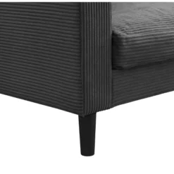 74" High Resilience Three Seater Sofa, Wooden Frame 3 Seat Sofa, Comfy,Modern Polyester Sofa,Living Room Bedroom Apartment,Dark Gray -House Furnish World GUEST febd66f1 f8bd 4568 a0cd b17db976b7ab