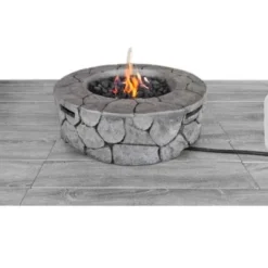 9'' H X 28'' W Fiber Reinforced Concrete Outdoor Fire Pit 9 9'' H X 28'' W Fiber Reinforced Concrete Outdoor Fire Pit -House Furnish World GUEST ff1934e8 575f 4879 aea9 33c416efce41
