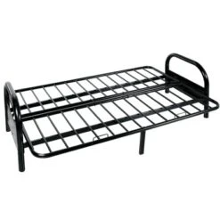 Alfonso Black Finish Adjustable Sofa Frame (Cushion Not Included)